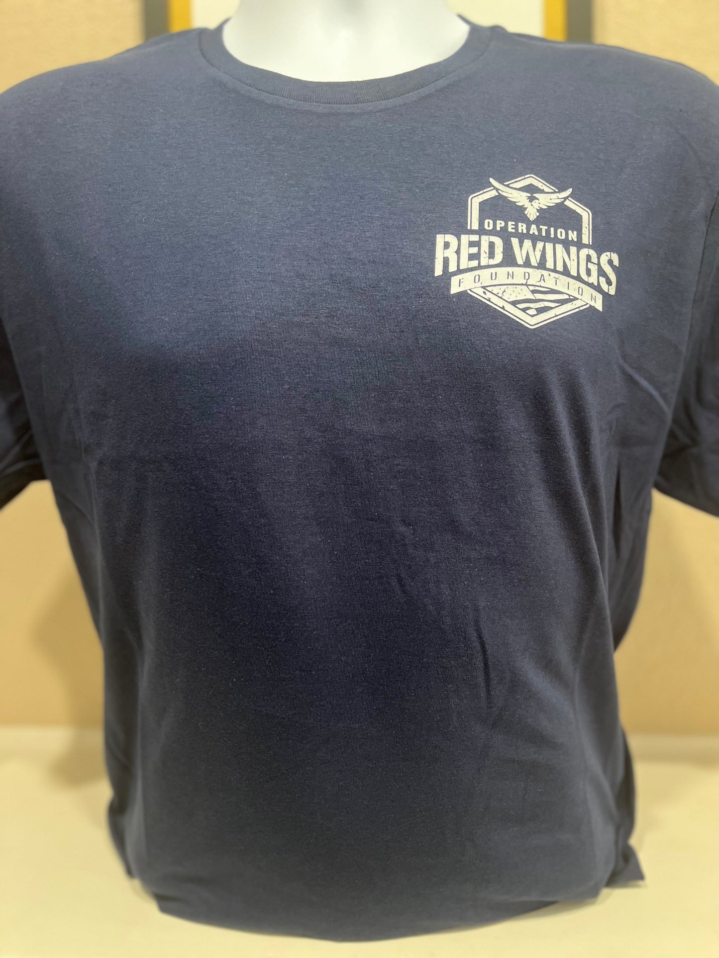 ORWF Softstyle T-Shirt – Distressed Flag (Navy)