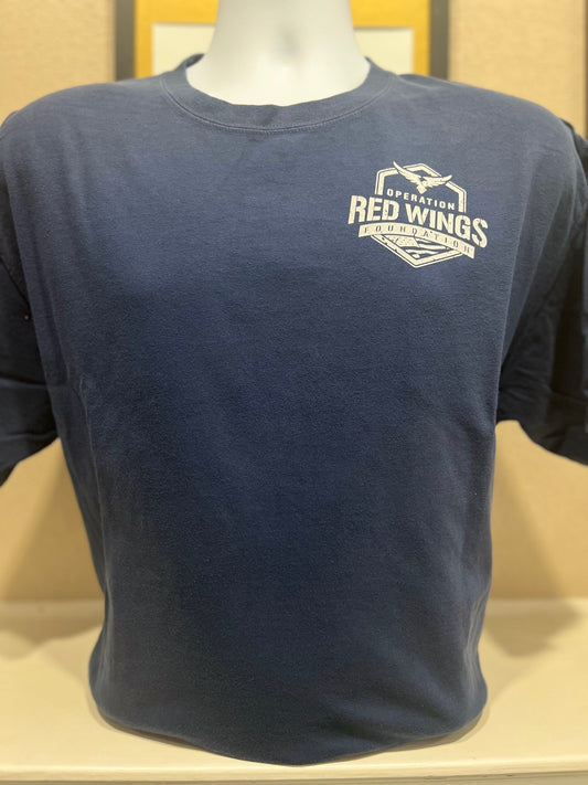 ORWF 100% Cotton Comfort Wash Short Sleeve T-Shirt (Navy)
