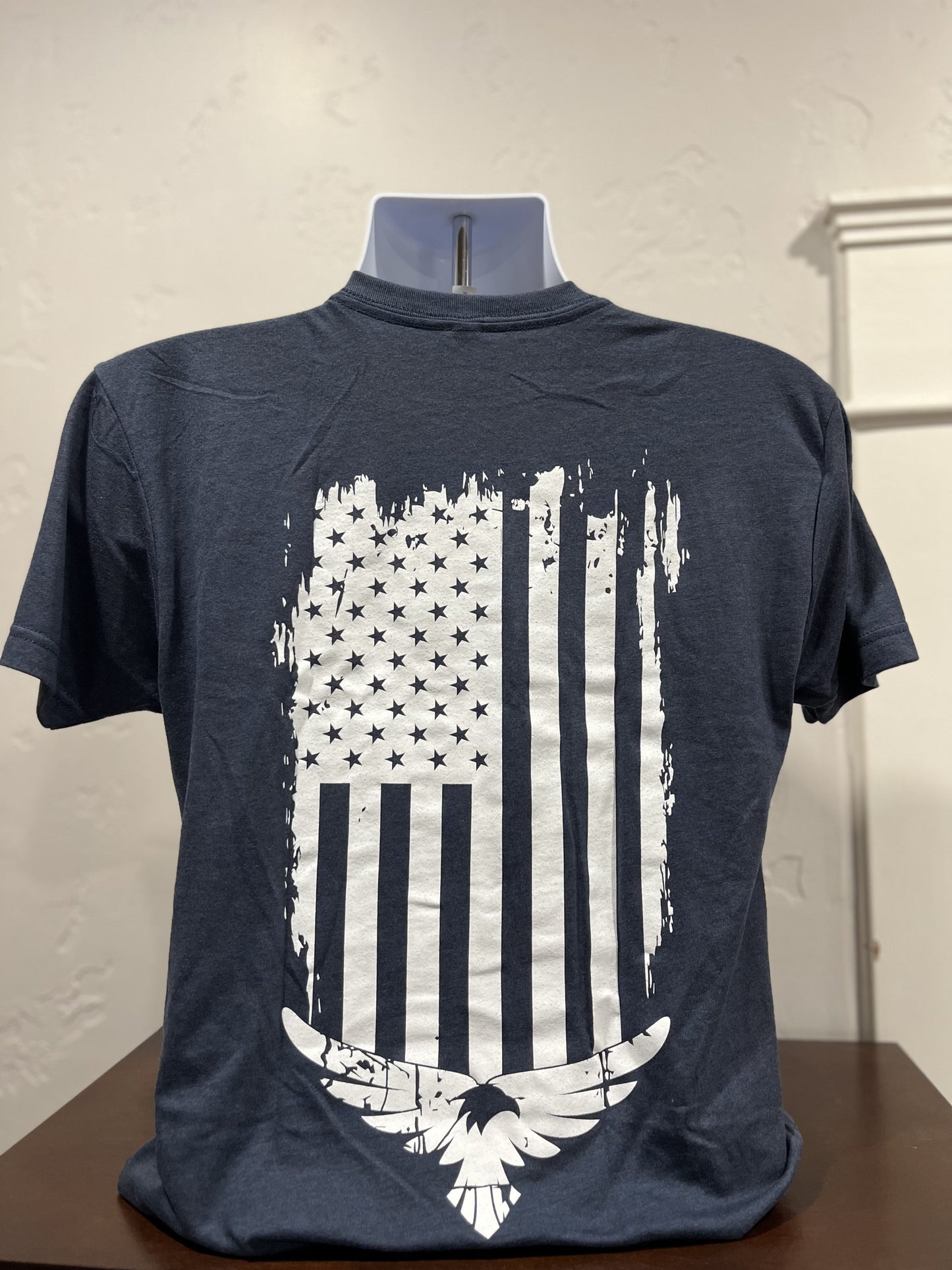ORWF Classic T-Shirt Navy Distressed Flag