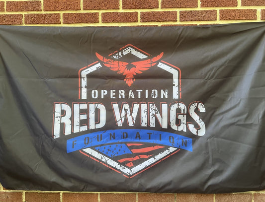 Heavy duty double sided distressed ORWF flag